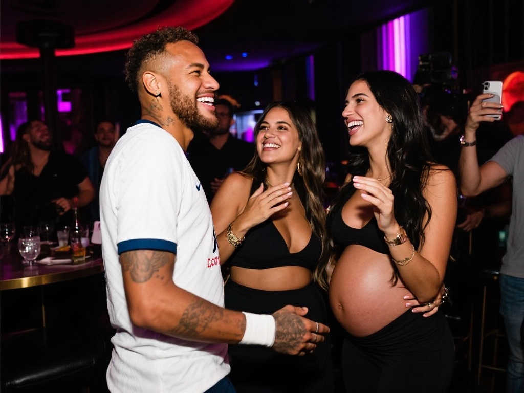 内马尔夜店与两女子亲密互动,孕期女友心碎:再次彻底失望 内马尔夜店与两女子亲密互动,孕期女友心碎:再次彻底失望